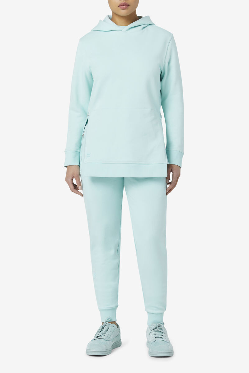 Women's Fila Maddox Pullover Hoodie Hoodies Blue | ZqQh814YHl2