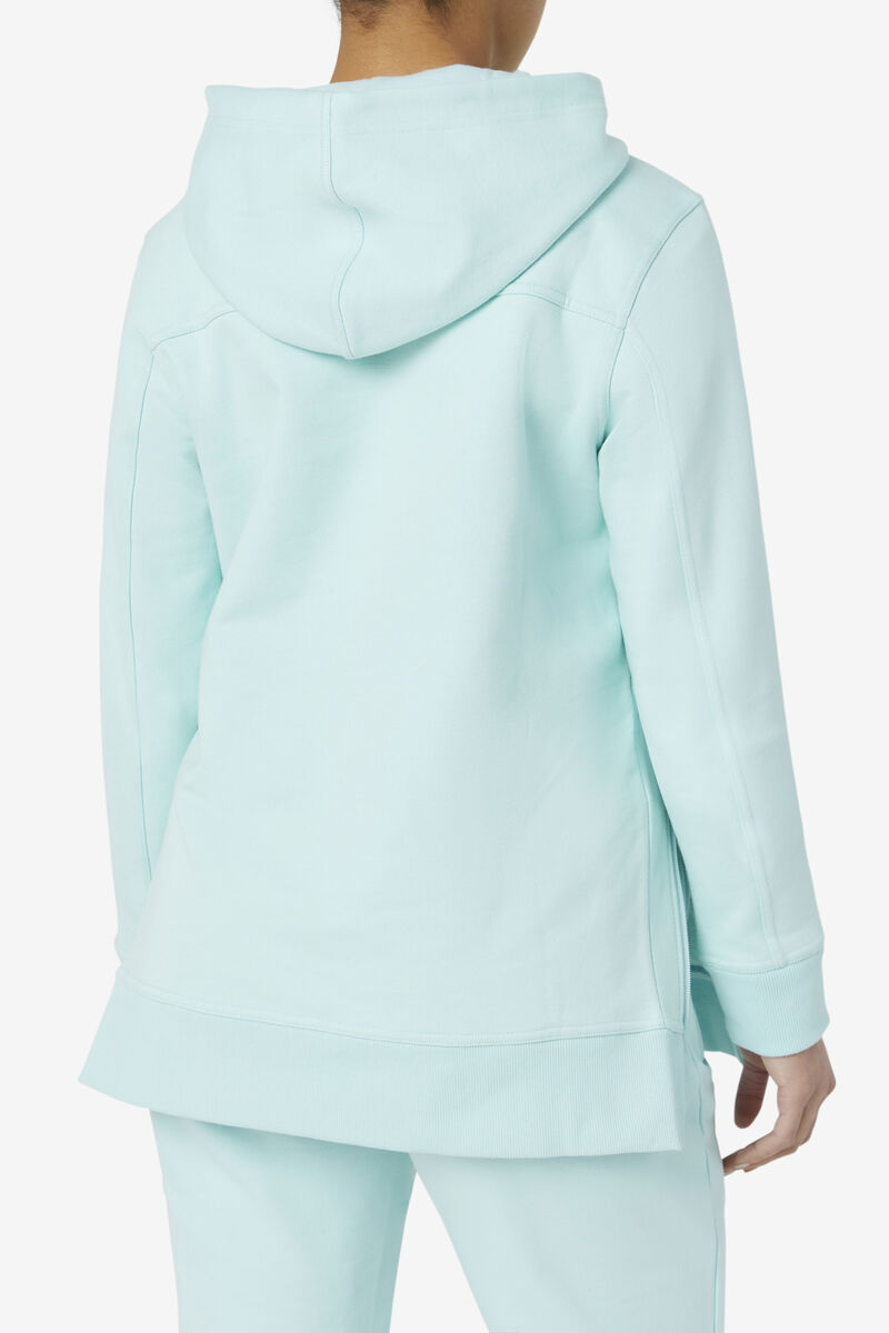 Women's Fila Maddox Pullover Hoodie Hoodies Blue | ZqQh814YHl2