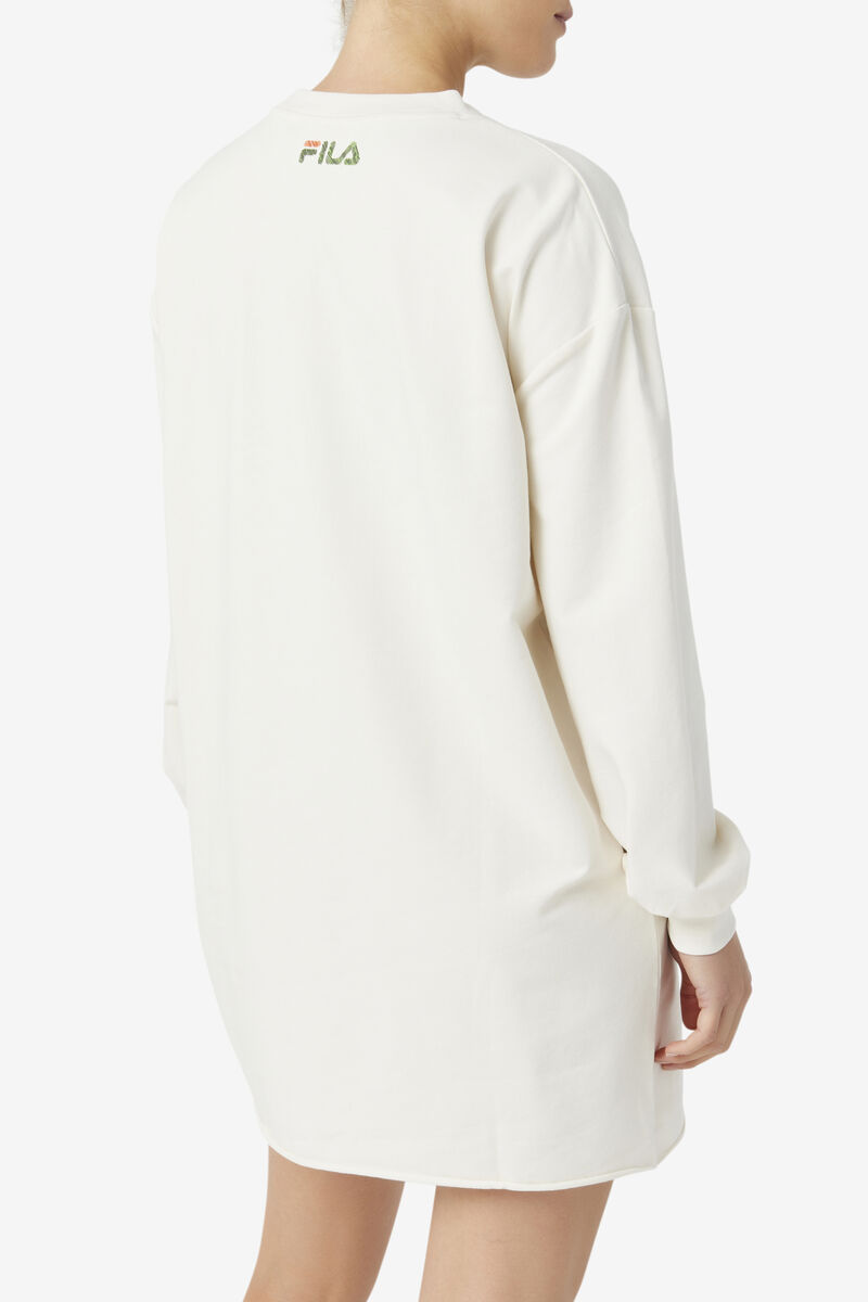 Women's Fila Madelyn Dress Dresses White | fEAZlJ8yLv9
