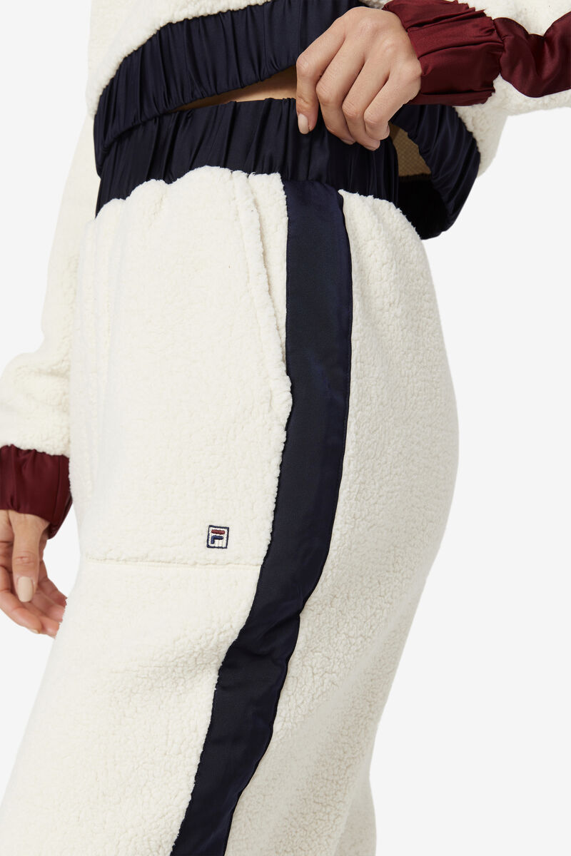 Women's Fila Malia Jogger Tracksuits Navy / Brown | fglg6dvVFcT