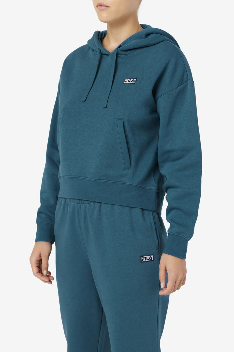 Women's Fila Marina Hoodie Hoodies Blue Coral | I6wvI8JElAE