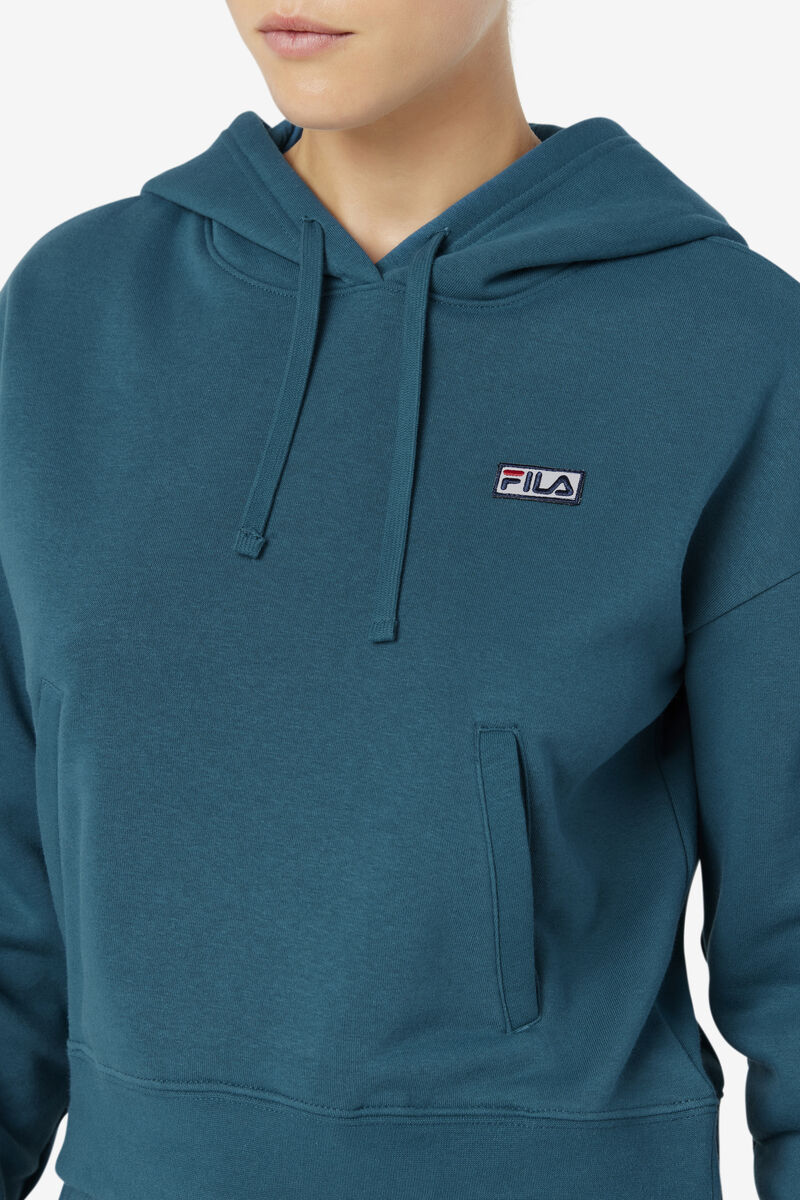 Women's Fila Marina Hoodie Hoodies Blue Coral | I6wvI8JElAE