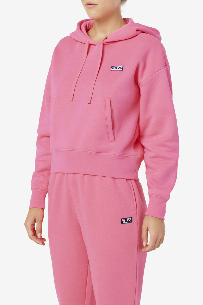 Women's Fila Marina Hoodie Hoodies Pink | moUmmfhDYas