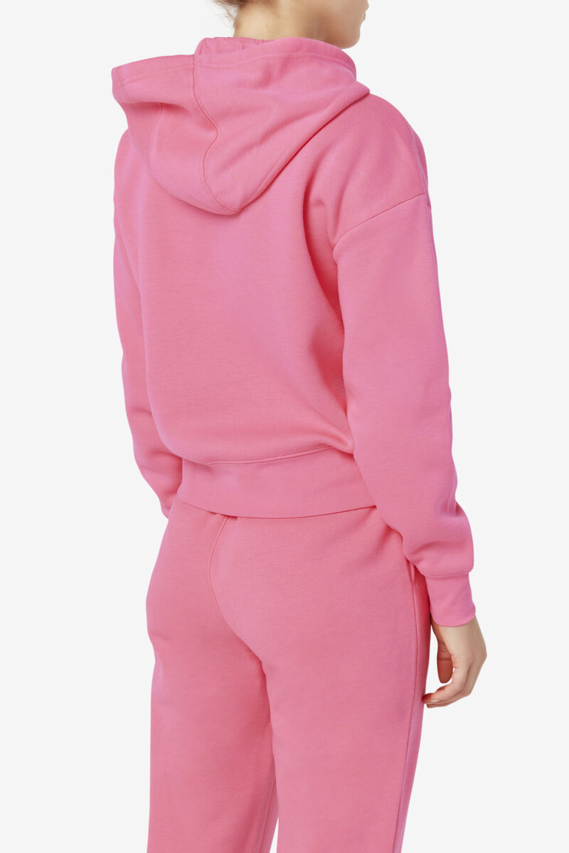 Women's Fila Marina Hoodie Hoodies Pink | moUmmfhDYas