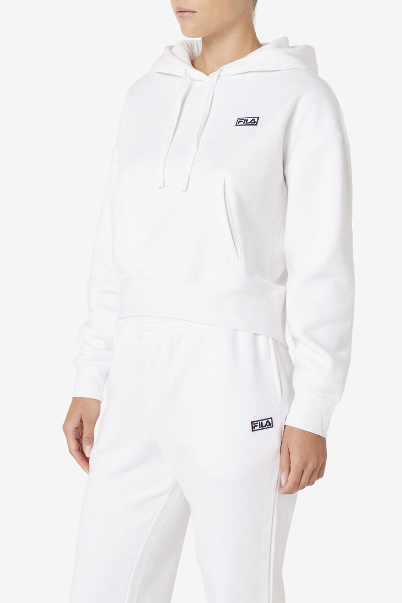 Women's Fila Marina Hoodie Hoodies White | GbqLs7mUHNh