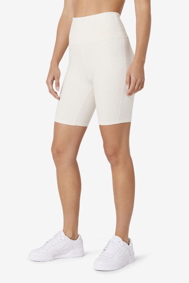 Women's Fila Marlowe High Rise Bike Short Shorts Light Yellow | Dg6uLfo4Xlo
