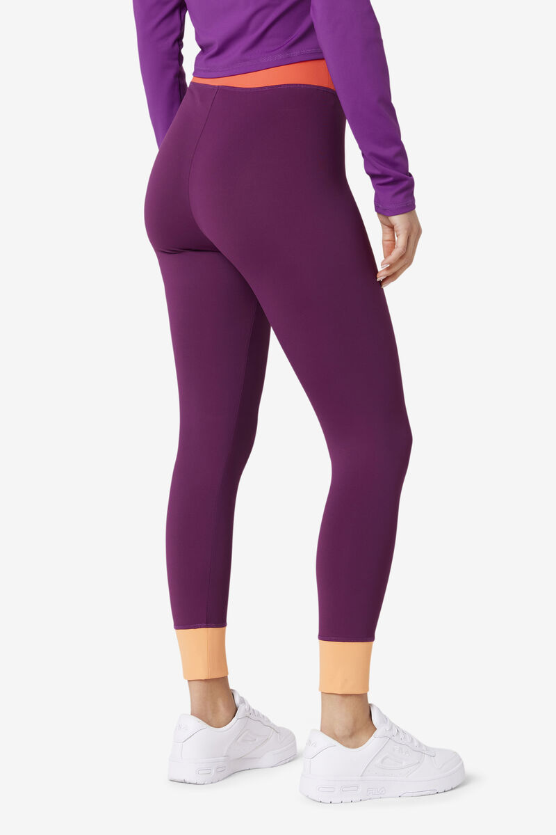 Women's Fila Marnie Base Layer Legging Tracksuits Rose Red | kcODEIzr23H