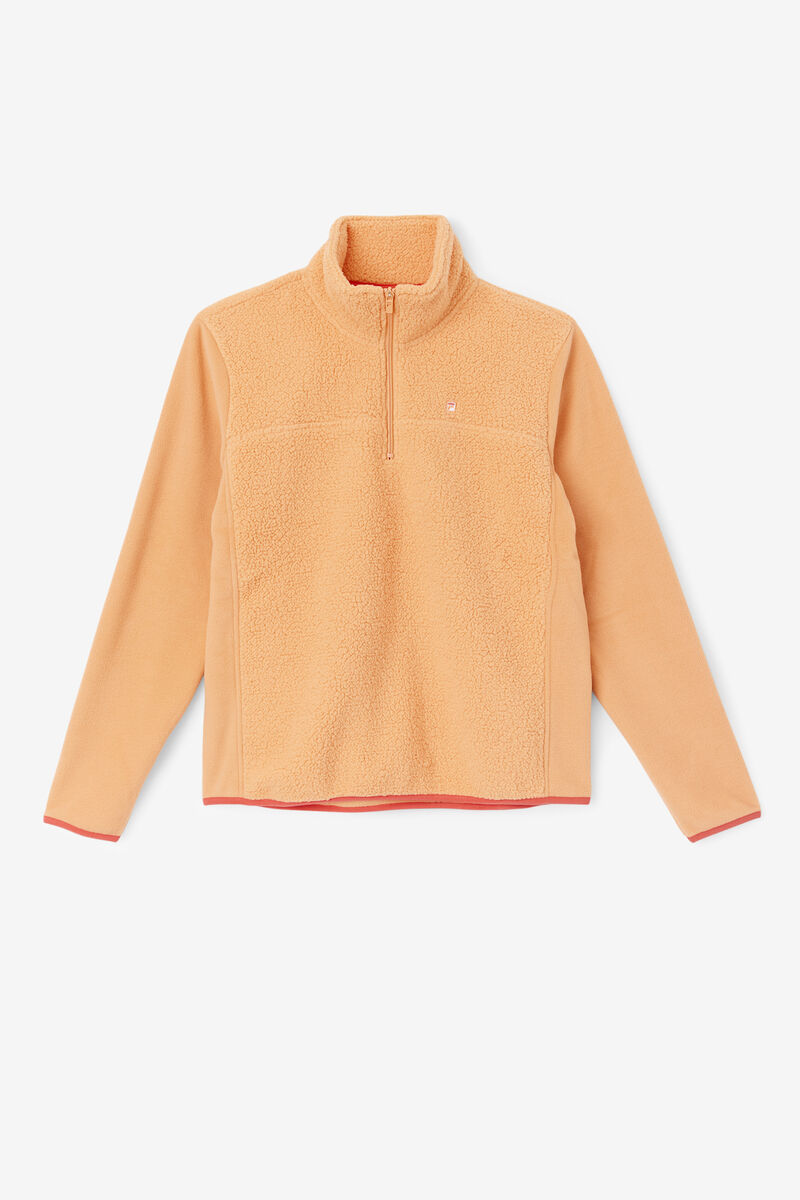Women\'s Fila Meadow Quarter Zip Pullover Jackets Orange | 8n6qkwQJYbz