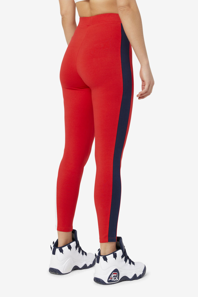 Women's Fila Mercy Legging Leggings Red | h9tcXiIsc1d