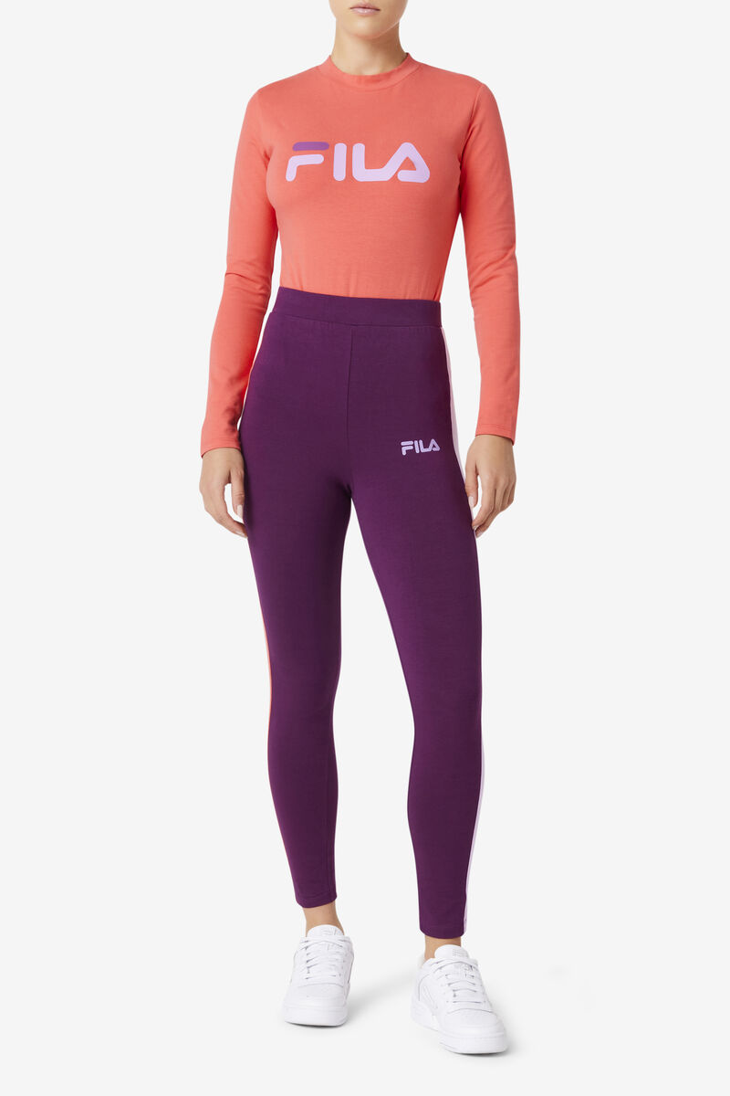 Women's Fila Mercy Legging Leggings Rose Red | 26VH4zvyhhB