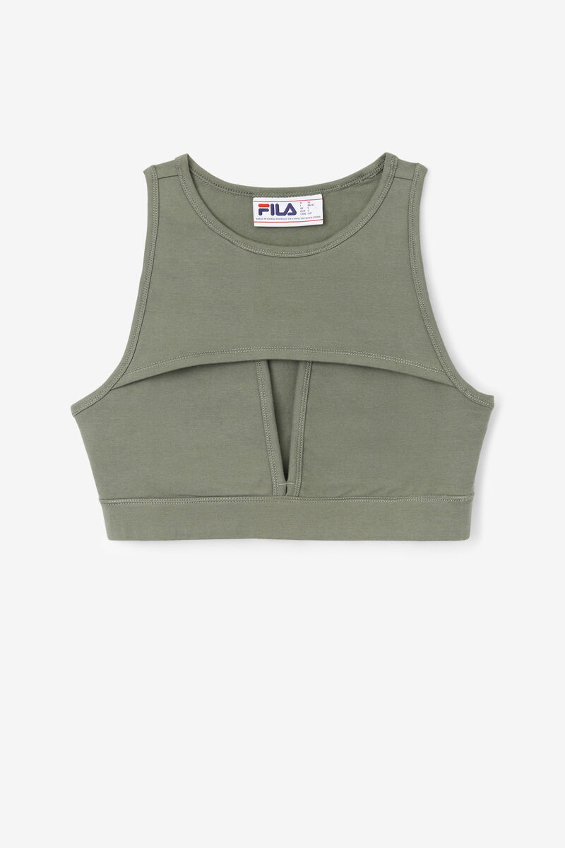 Women\'s Fila Micaela Bra Top Sports Bra Olive | Y128td498b9