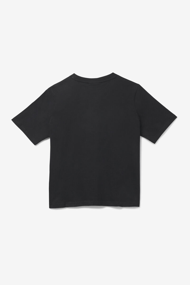 Women's Fila Miss Eagle T Shirts Black / White / Pink | QiGV1ASAa6G