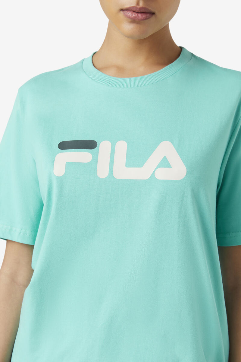 Women's Fila Miss Eagle T Shirts Blue Turquoise | pfs5gD75nBU
