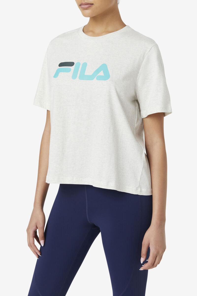 Women's Fila Miss Eagle T Shirts Blue Turquoise | u1T8Lzks4Bx