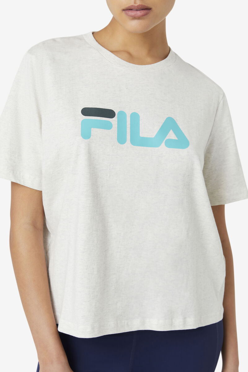 Women's Fila Miss Eagle T Shirts Blue Turquoise | u1T8Lzks4Bx
