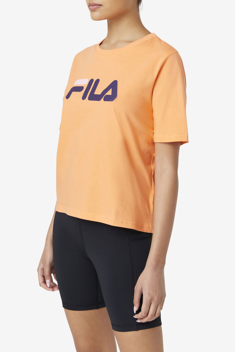 Women's Fila Miss Eagle T Shirts Orange / Purple / Pink | PjczNuqrRT5