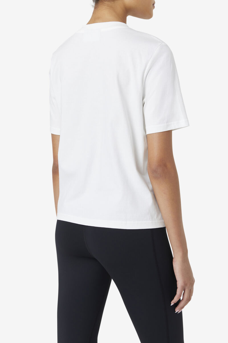 Women's Fila Miss Eagle T Shirts White / Pink / Purple | LoaHrzmcY3C