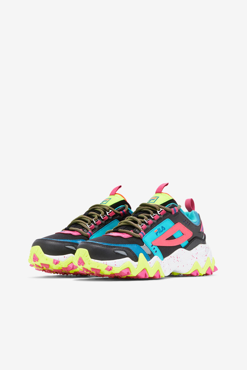 Women's Fila Oakmont Tr Sneakers Black / Pink / Yellow | sw8zPC6nClR