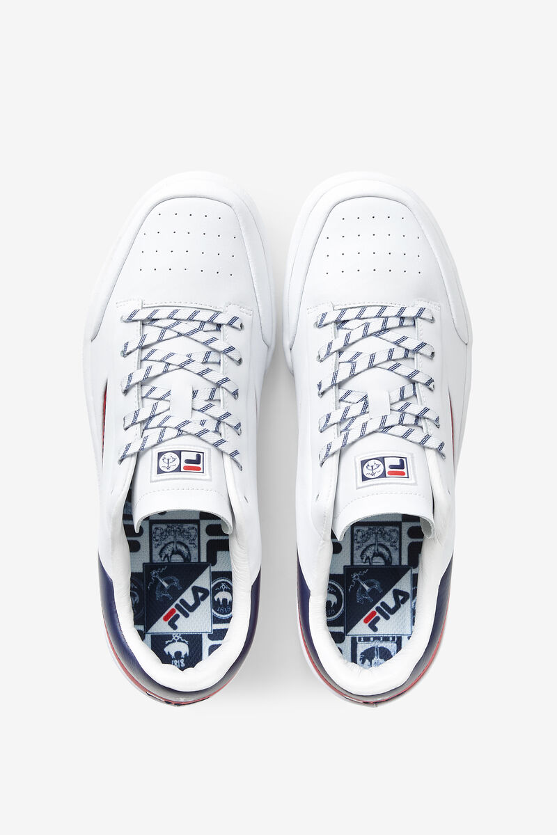 Women's Fila Original Tennis Lx X Brooks Brothers Sneakers White / Navy / Red | 9o4AbMX6l4k