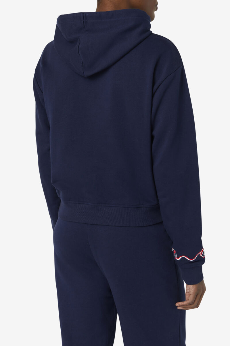 Women's Fila Orsina Hoodie Hoodies Navy | d6QdNeEKAfk