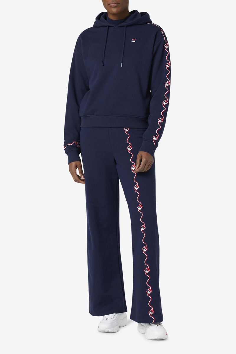 Women's Fila Orsina Hoodie Hoodies Navy | d6QdNeEKAfk