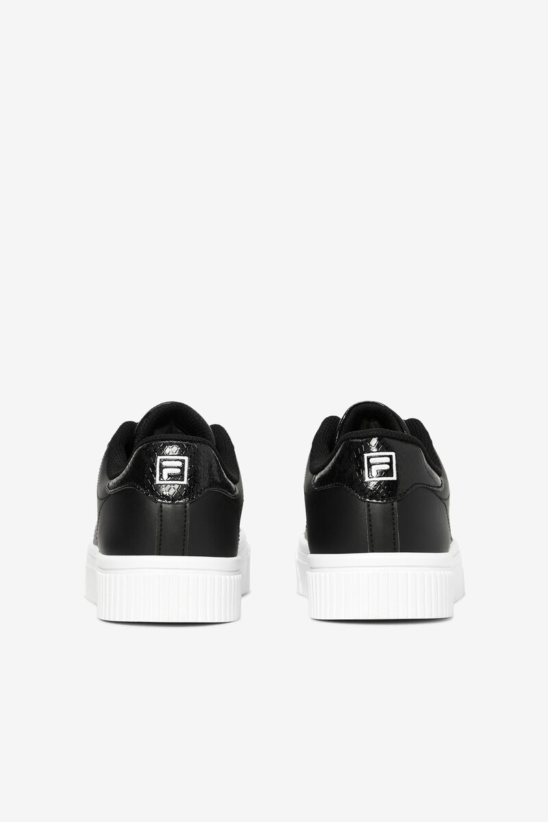 Women's Fila Panache Snakeskin Sneakers Black / Black / White | H1hYRFYWVQp
