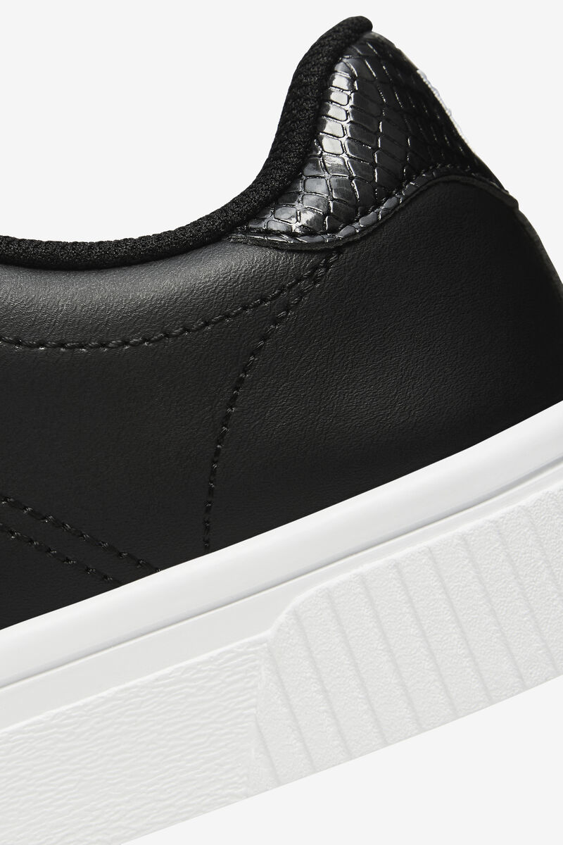 Women's Fila Panache Snakeskin Sneakers Black / Black / White | H1hYRFYWVQp