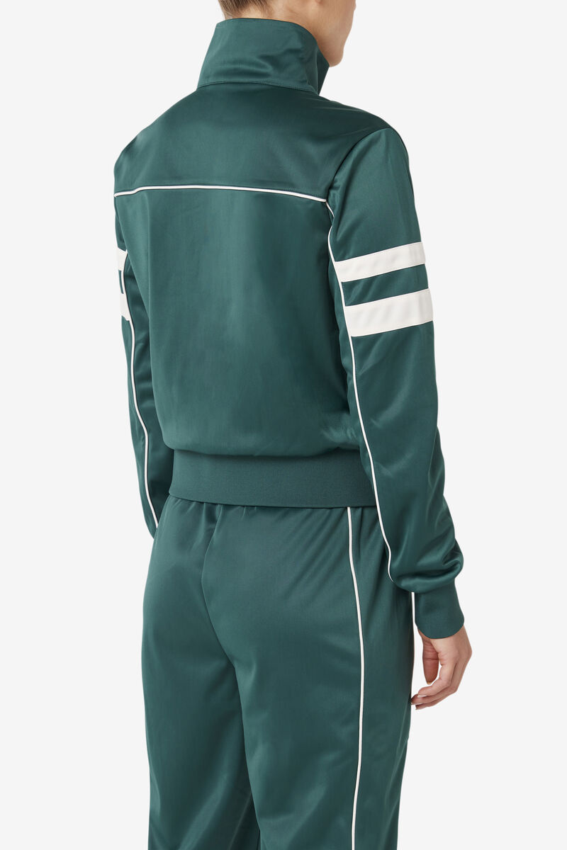 Women's Fila Pippa Track Jacket Jackets Green | bmqhLZX5GVv