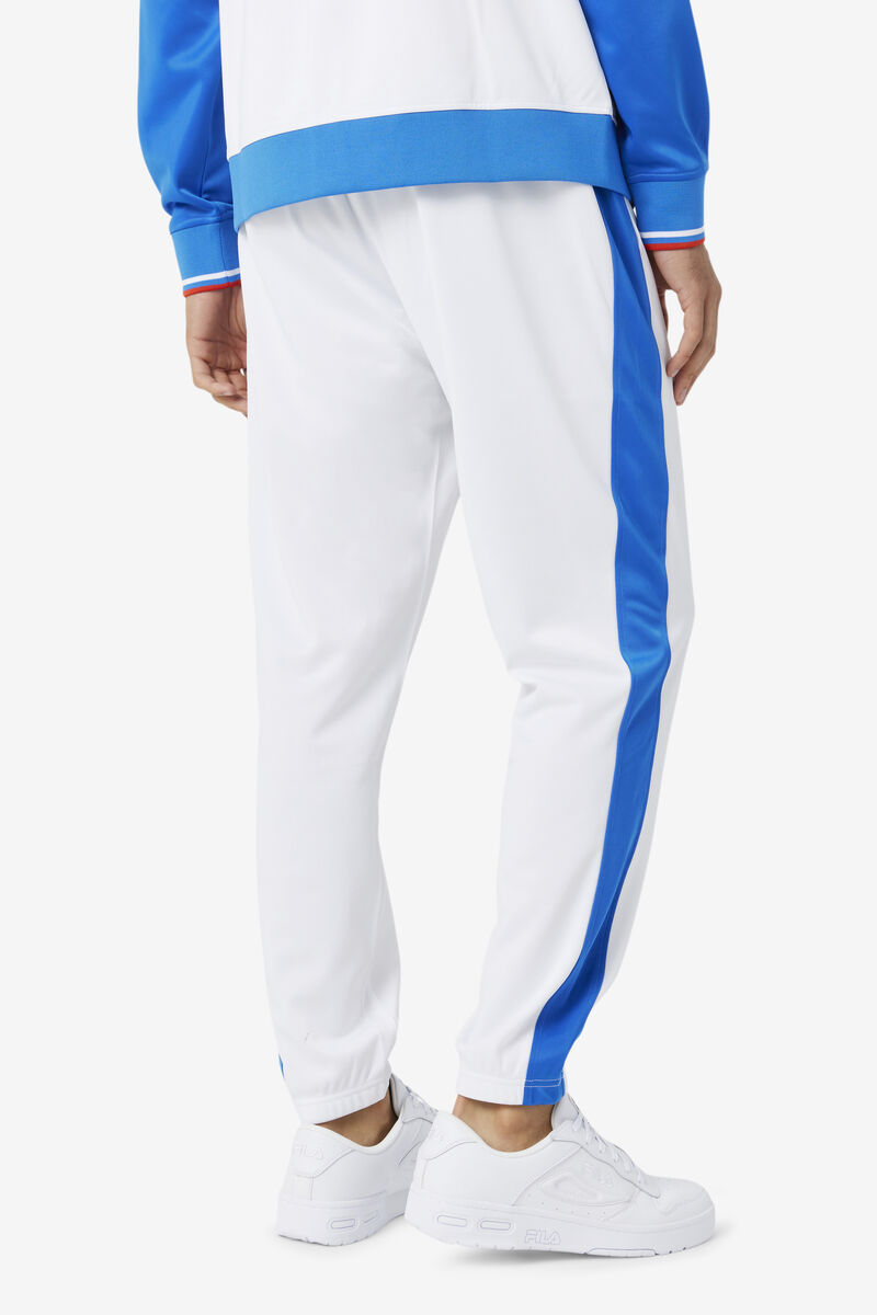 Women's Fila Puerto Rico Pant Tracksuits White / Blue | ZJ7hUriHgrQ