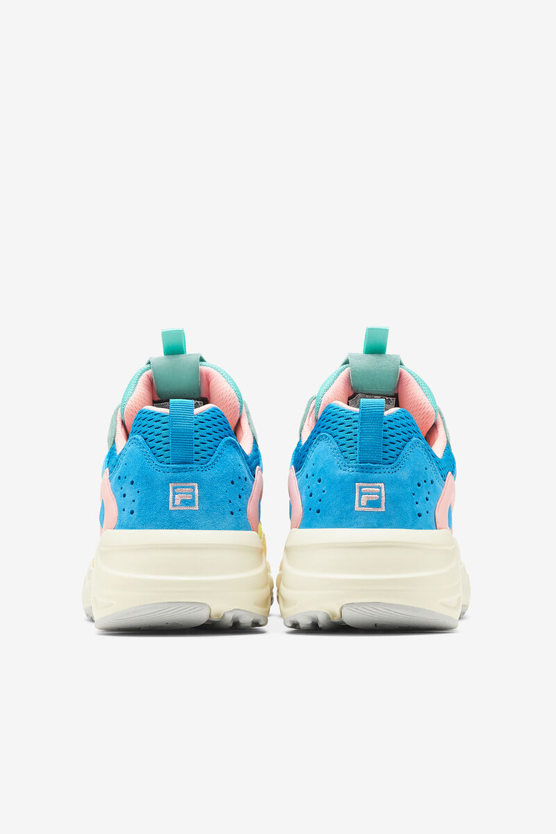 Women's Fila Ray Tracer Lab Premium Sport Shoes Yellow / Light Turquoise / Blue | i6DIb47D9Zw
