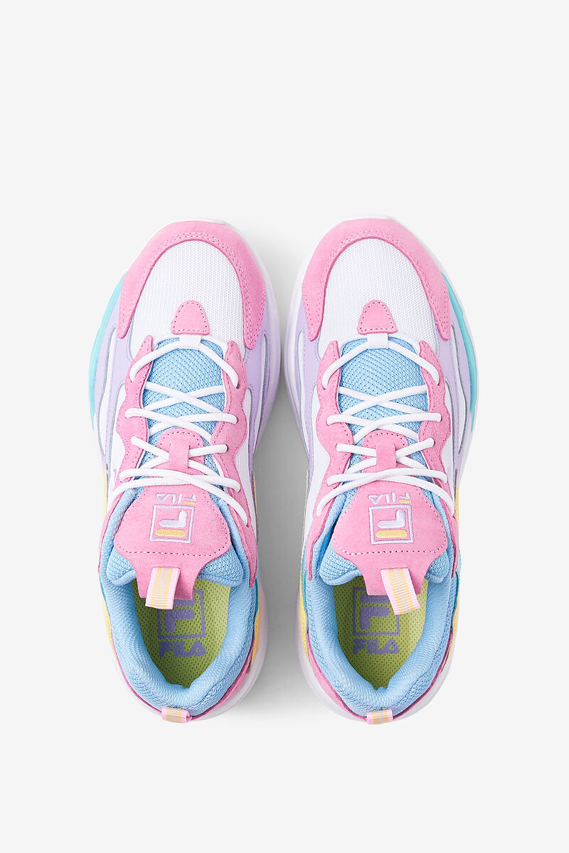 Women's Fila Ray Tracer Sport Shoes White / Blue | JnVqEUoc6SK