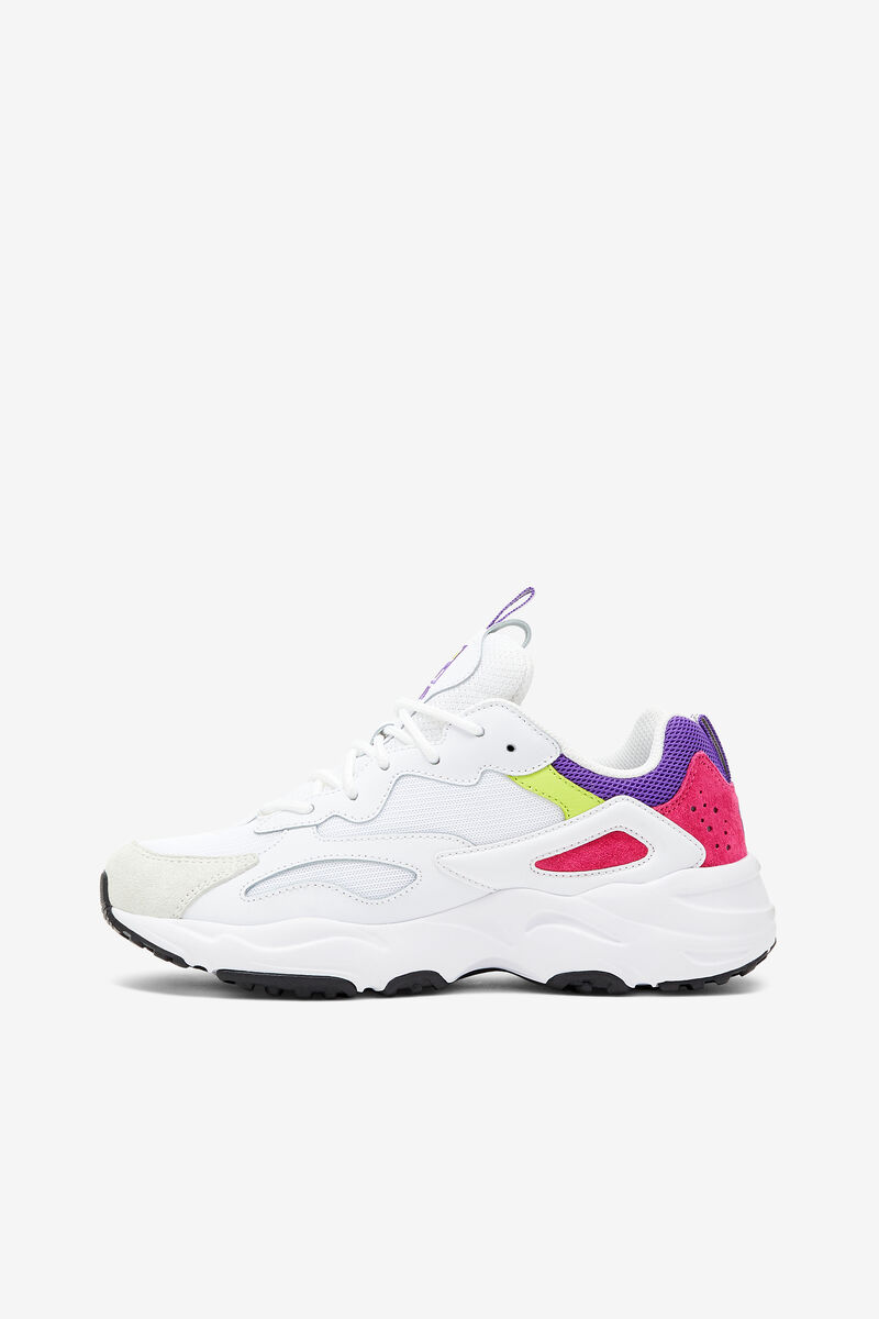 Women's Fila Ray Tracer Sport Shoes White / Purple | mYvMDrlU91H