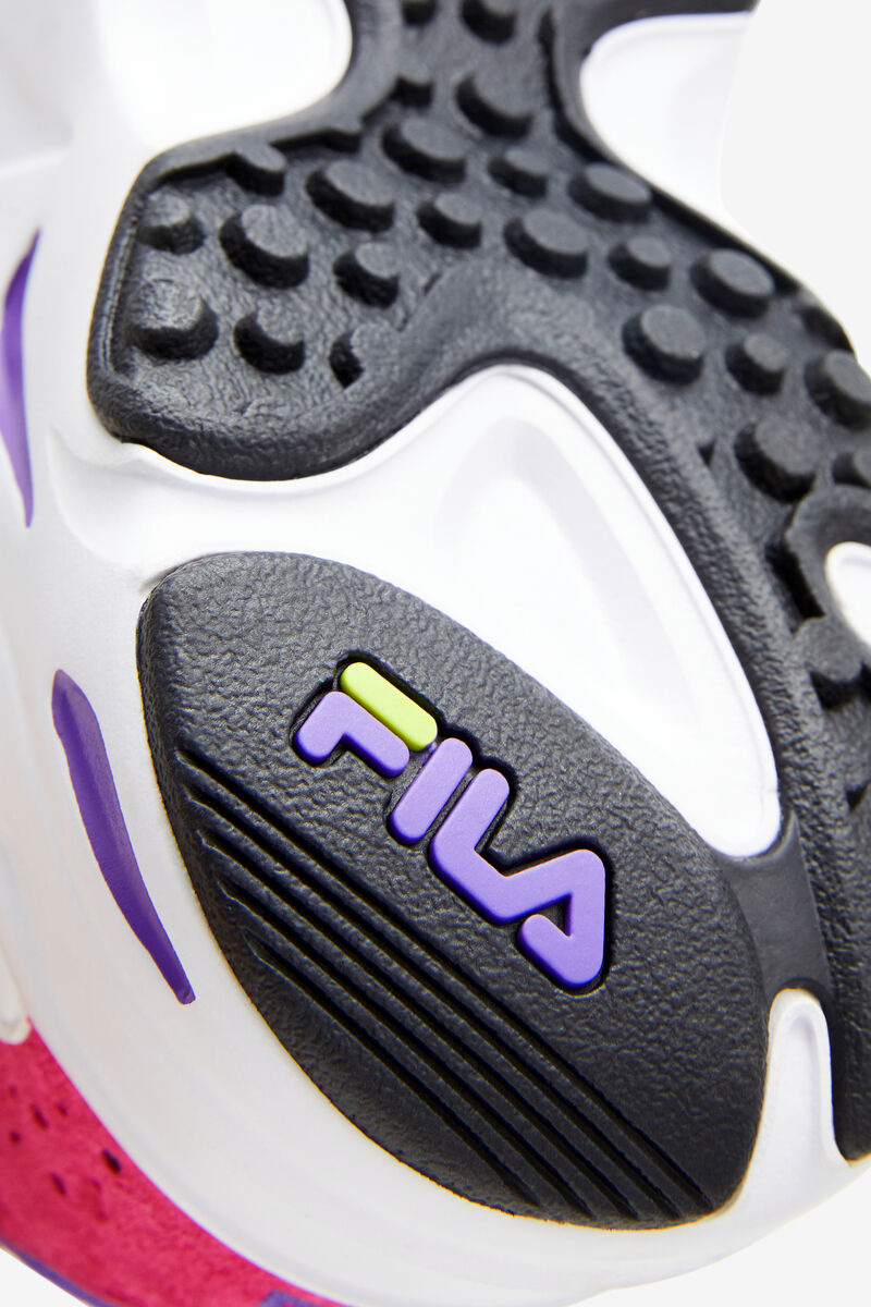 Women's Fila Ray Tracer Sport Shoes White / Purple | mYvMDrlU91H