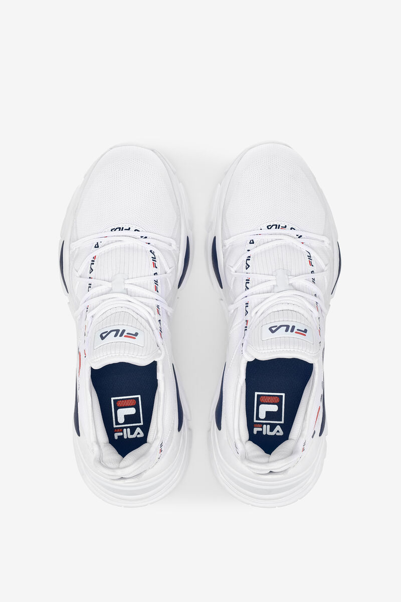 Women's Fila Relectrove Premium Sneakers White / Navy / Red | N4uT3OuxGja