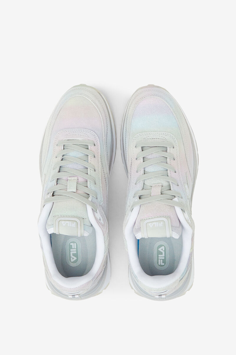 Women's Fila Renno Prism Suede Sneakers Metal Silver / Metal Silver / White | Ce8ZUgywjKu
