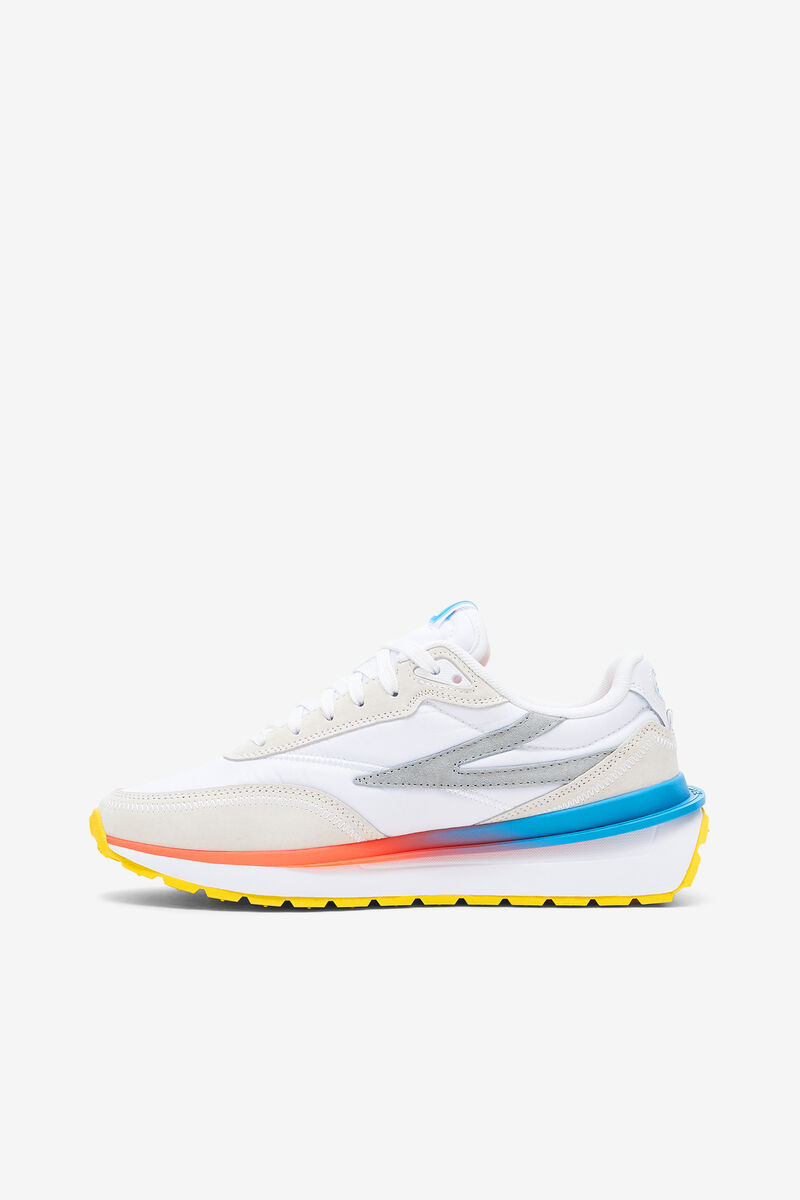 Women's Fila Renno Sneakers White / Blue / Lemon | YTtvaf8LD7F