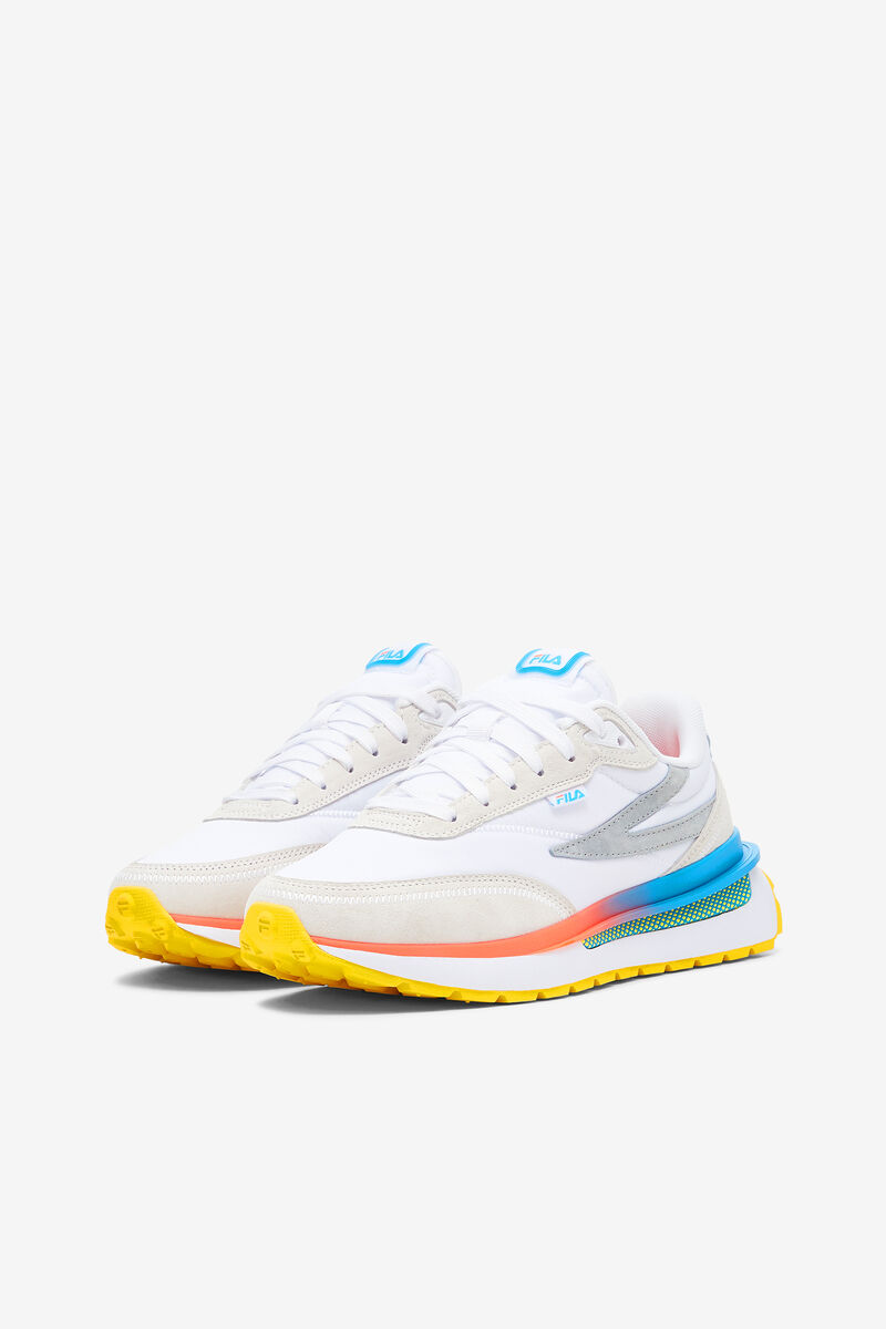 Women's Fila Renno Sneakers White / Blue / Lemon | YTtvaf8LD7F