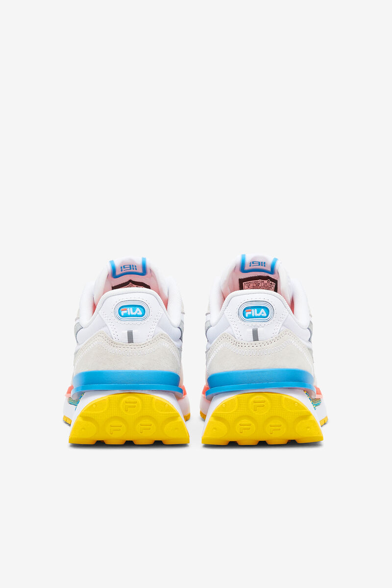 Women's Fila Renno Sneakers White / Blue / Lemon | YTtvaf8LD7F