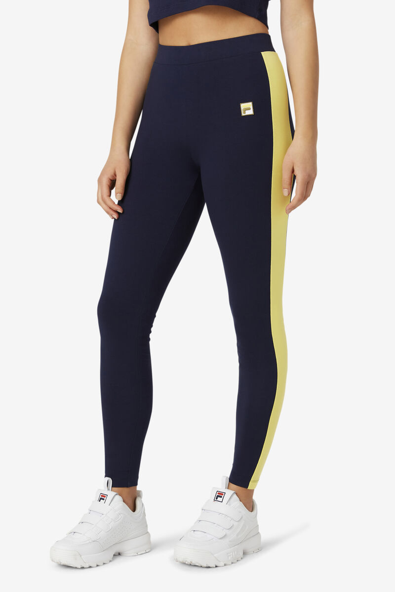 Women's Fila Riviera Legging Leggings Navy / Olive | rVioHYvRy8L