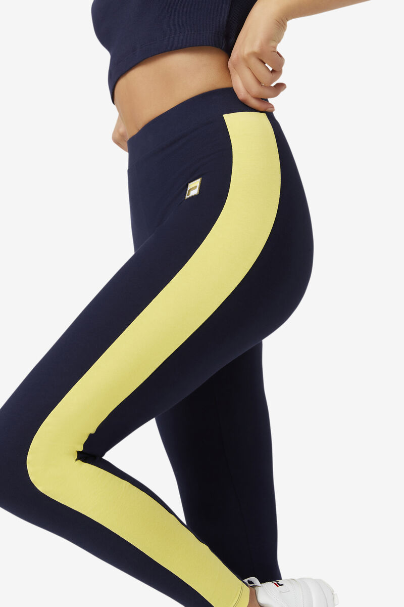 Women's Fila Riviera Legging Leggings Navy / Olive | rVioHYvRy8L