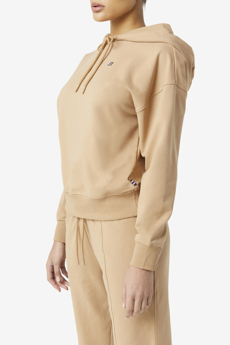 Women's Fila Rosina Hoodie Hoodies White / Red | 6UmzBHm82AY