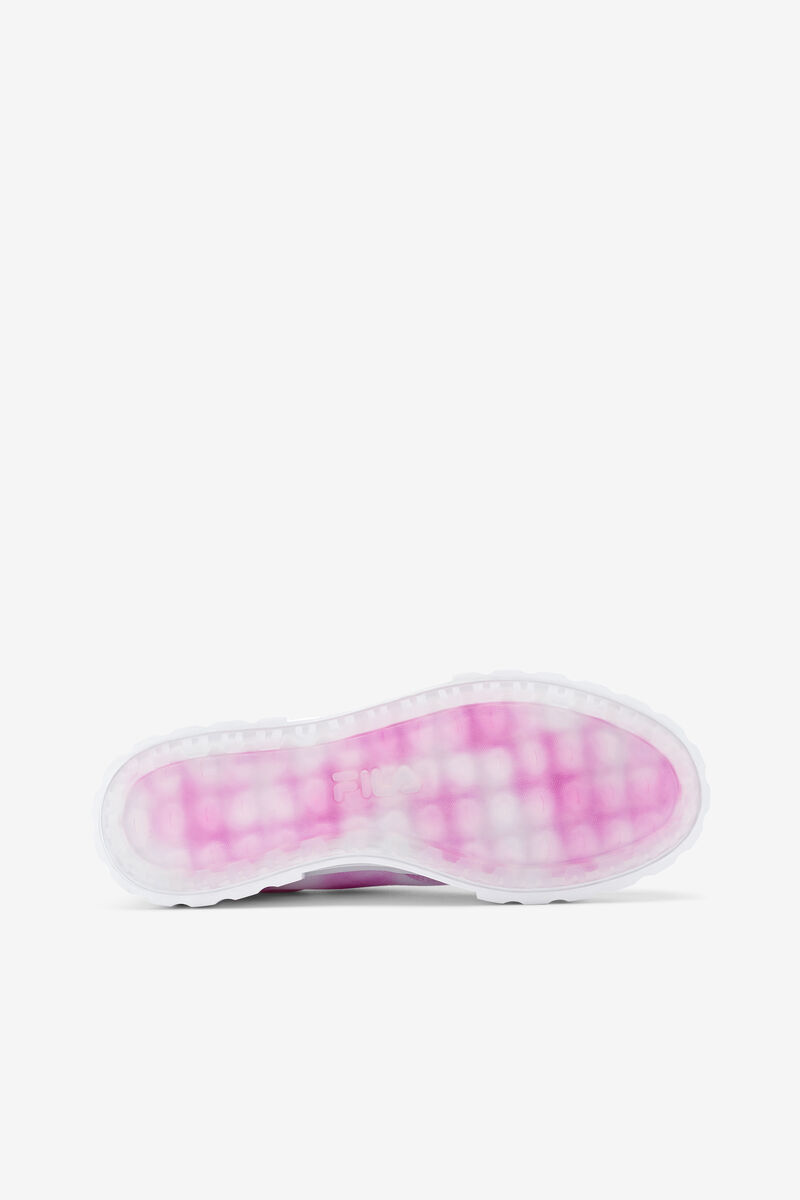 Women's Fila Sandblast Low Mottled Tie Dye Sneakers Lavender / White / White | 1u56WETTLs5