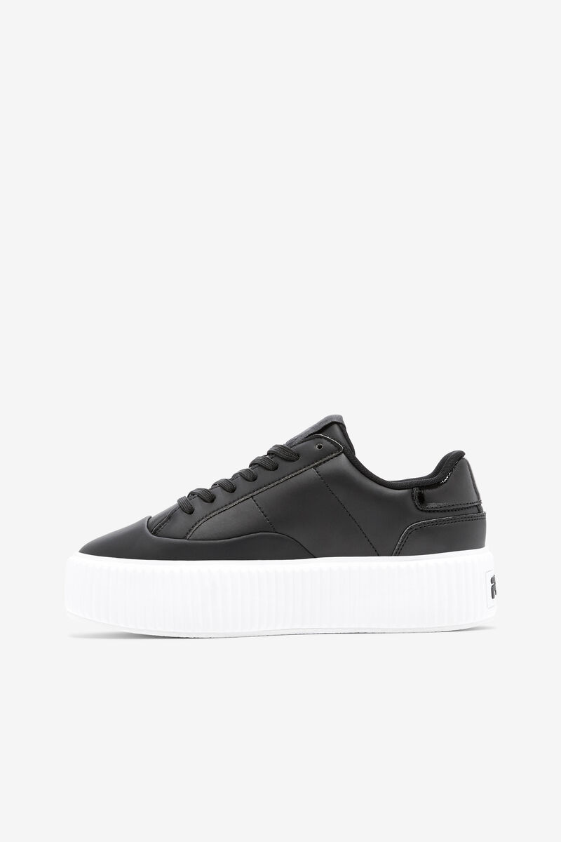 Women's Fila Sandblast Oversole Sneakers Black / Black / White | BodaHGrge7w