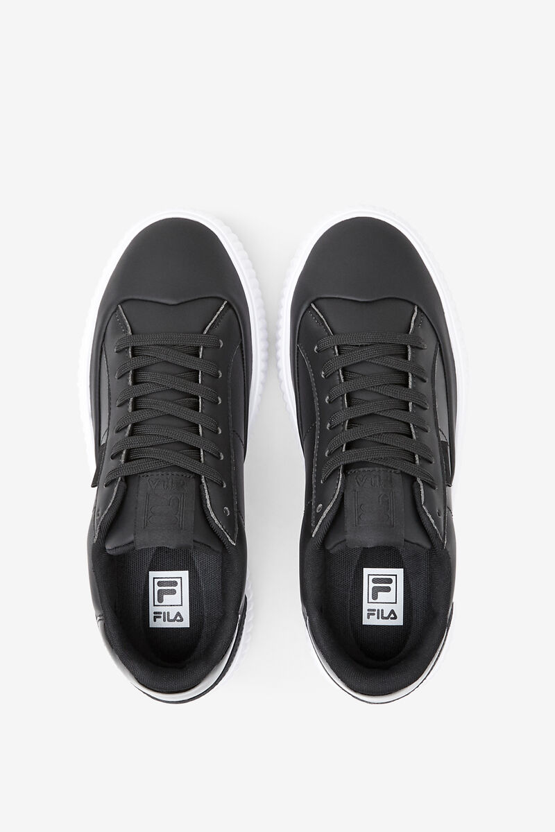 Women's Fila Sandblast Oversole Sneakers Black / Black / White | BodaHGrge7w