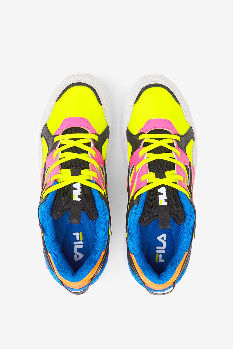 Women's Fila Sandenal Orbit Sneakers Yellow / Pink / Blue | ETvbGe7xC1W