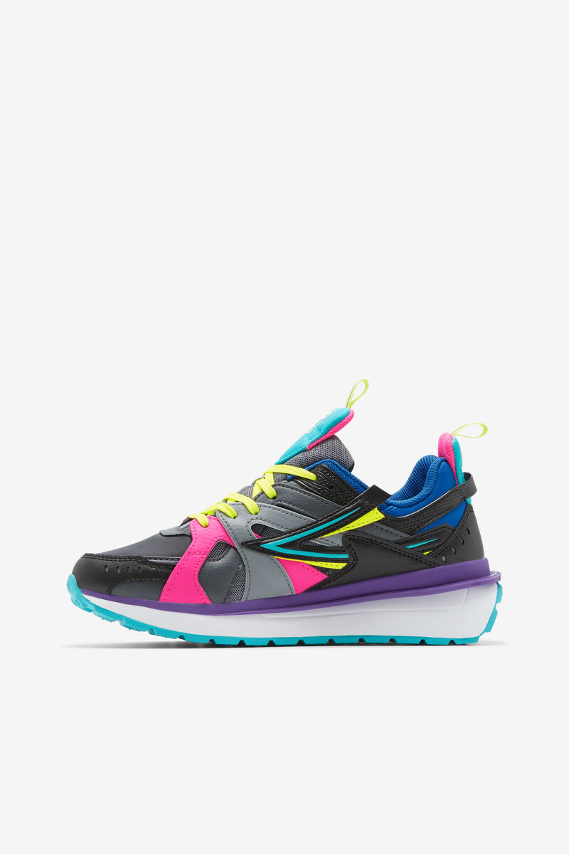 Women's Fila Sandenal Sneakers Black / Pink / Blue | TIflCYVrhCl