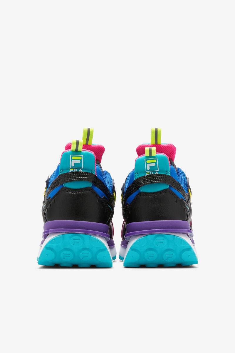 Women's Fila Sandenal Sneakers Black / Pink / Blue | TIflCYVrhCl