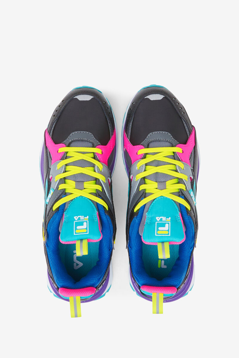 Women's Fila Sandenal Sneakers Black / Pink / Blue | TIflCYVrhCl