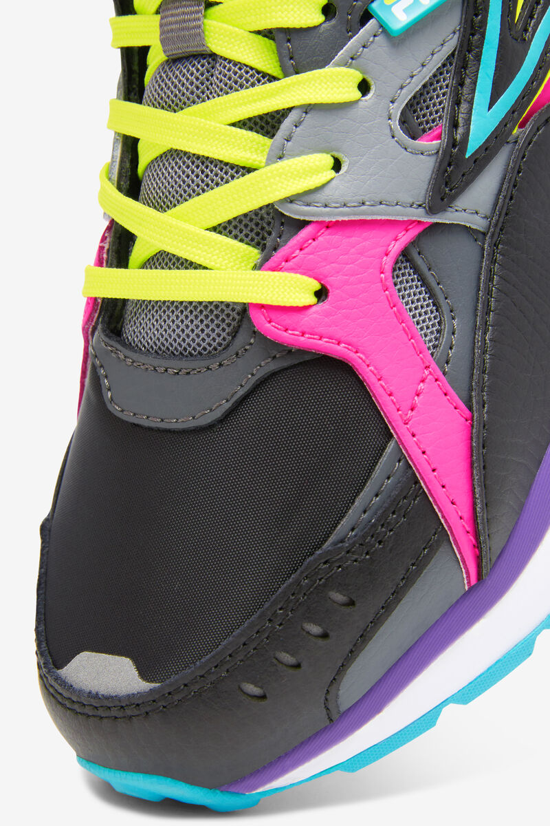 Women's Fila Sandenal Sneakers Black / Pink / Blue | TIflCYVrhCl