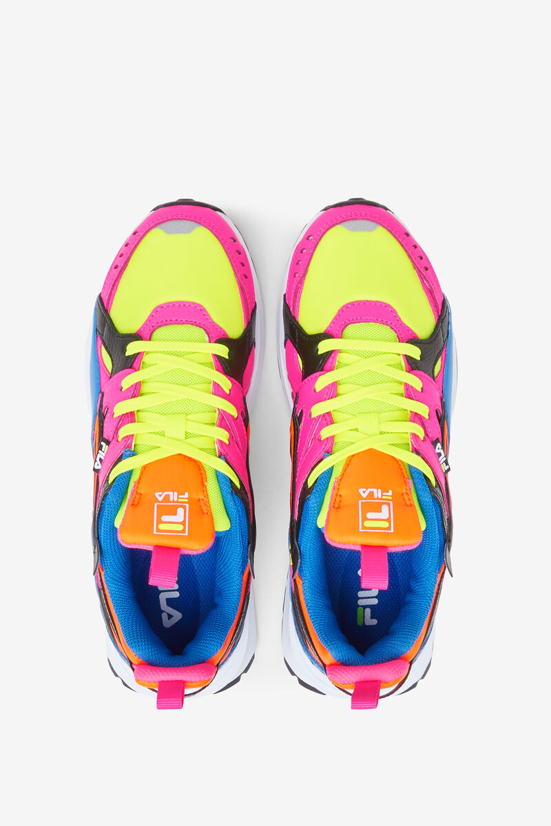 Women's Fila Sandenal Sneakers Yellow / Pink / Blue | JylwrD6Mz7D